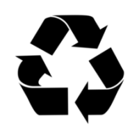 Recycle Sign Symbol Stencil