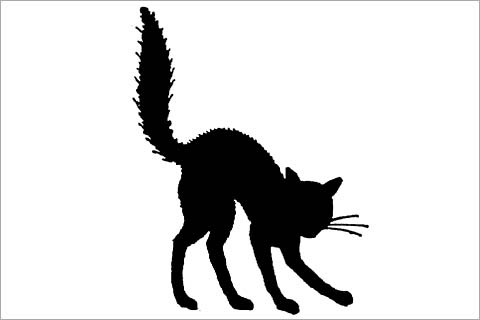 Black Cat Outline | Free Download Clip Art | Free Clip Art | on ...