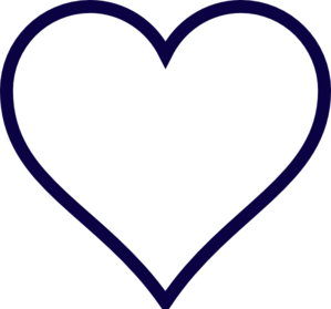 Navy Blue Heart Clipart - Free Clipart Images