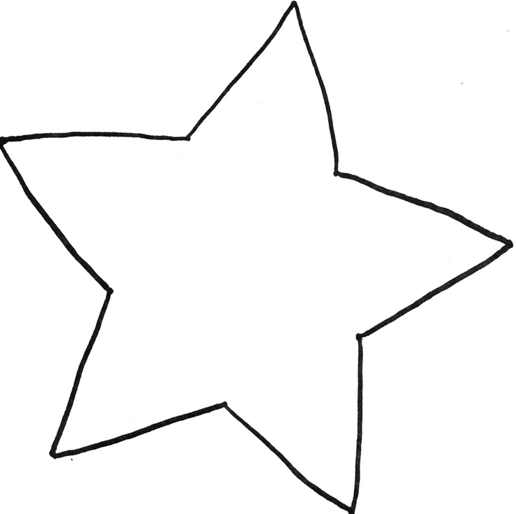 Best Photos of Stars Outline Template Printable - Star Outline ...