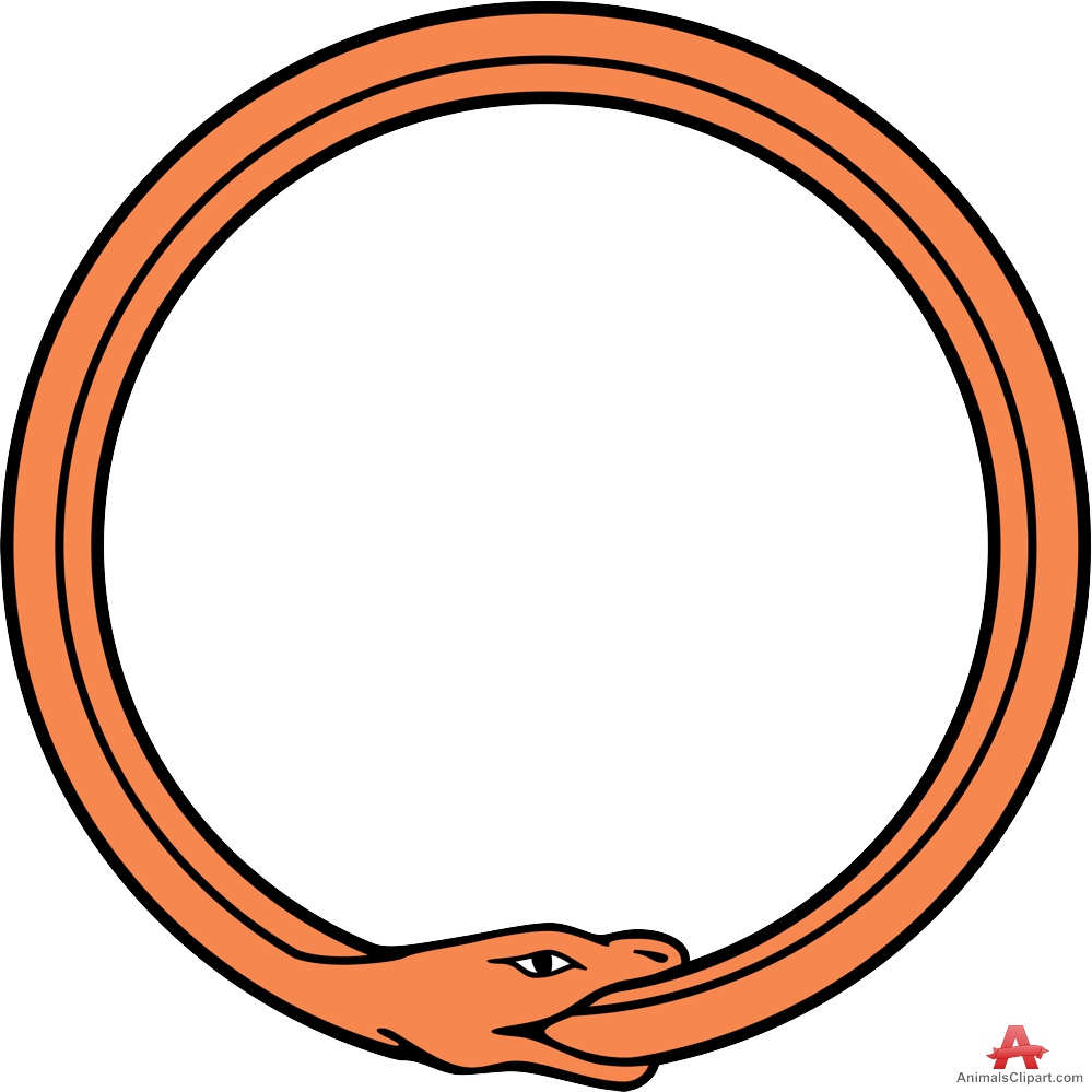 Ouroboros Snake Eating Itself Tattoo Clipart | Free Clipart Design ...