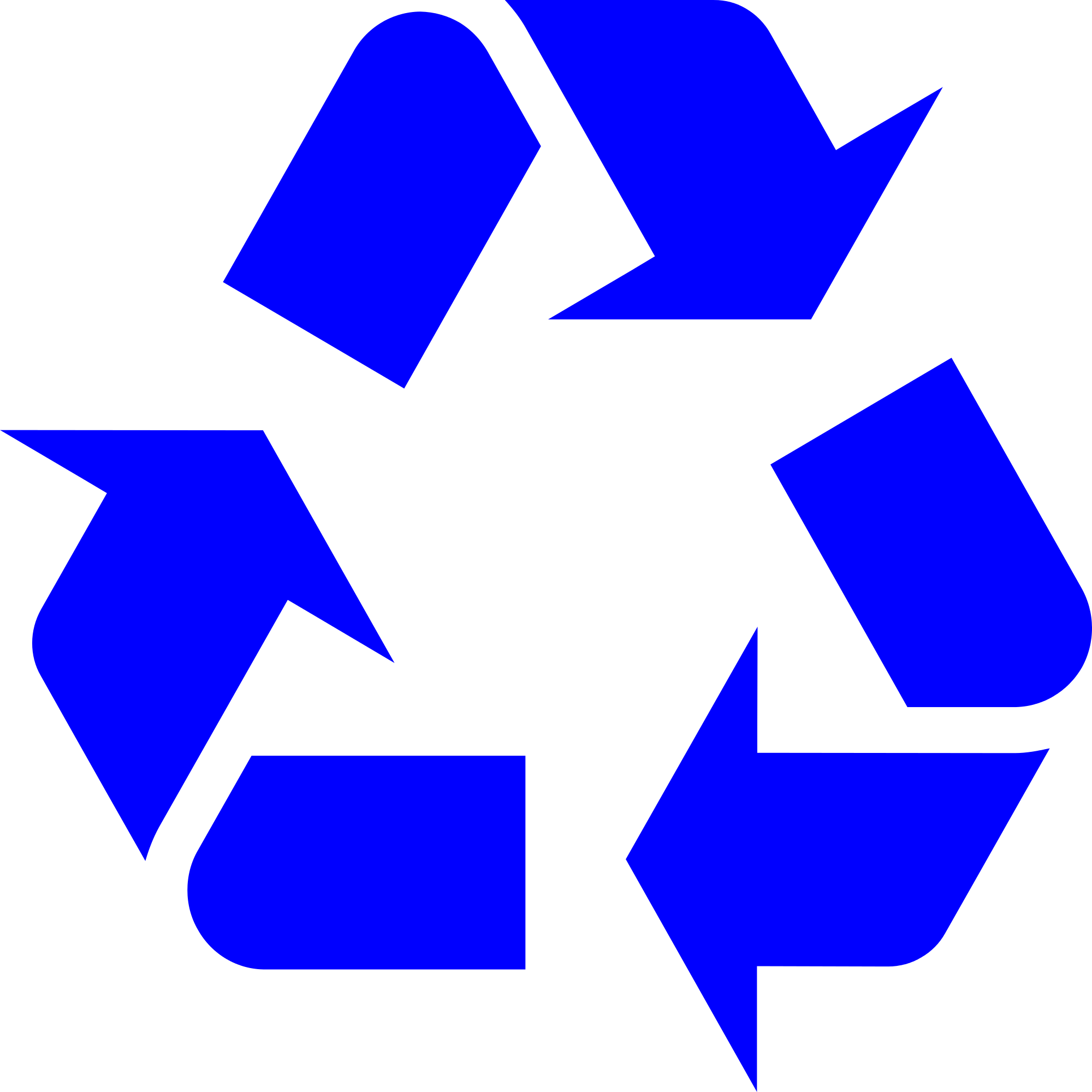 Blue Recycling Sign ClipArt Best
