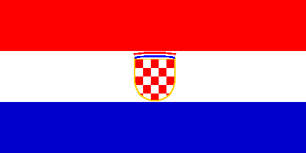 Croatia: Transition flag, 1990