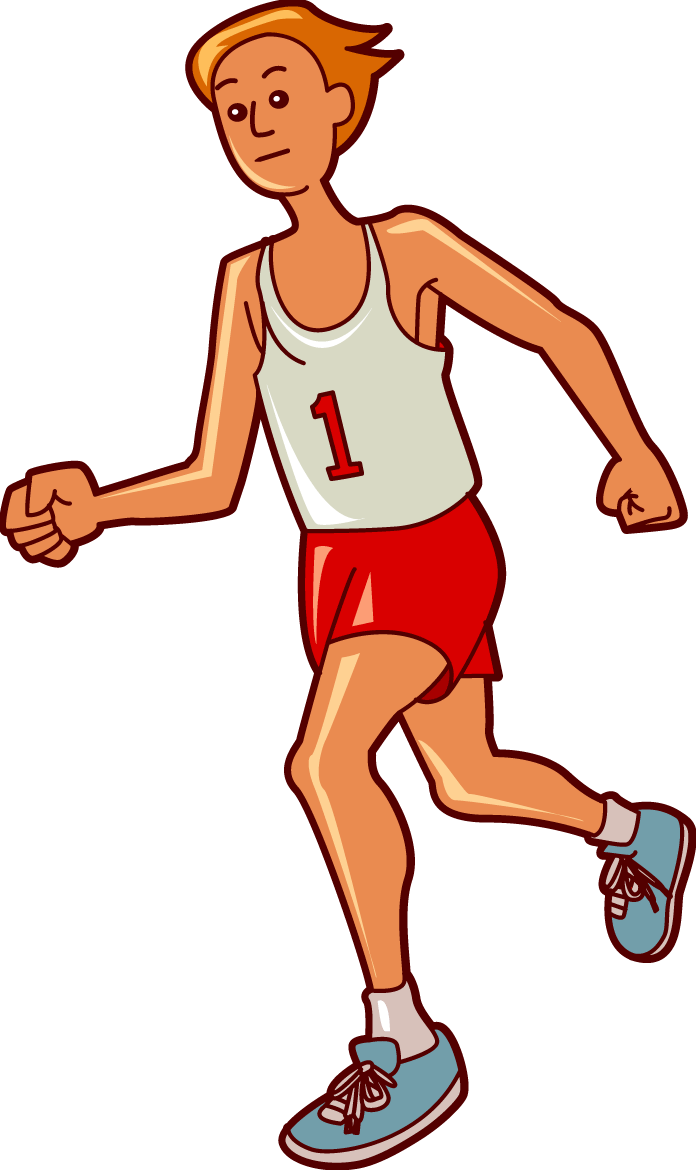 Runners clip art