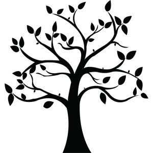 Simple Tree Silhouette With Leaves 20842 | DFILES