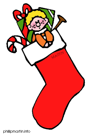 Free 2 christmas stockings clipart