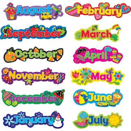 Clip Art Months Of The Year Clipart