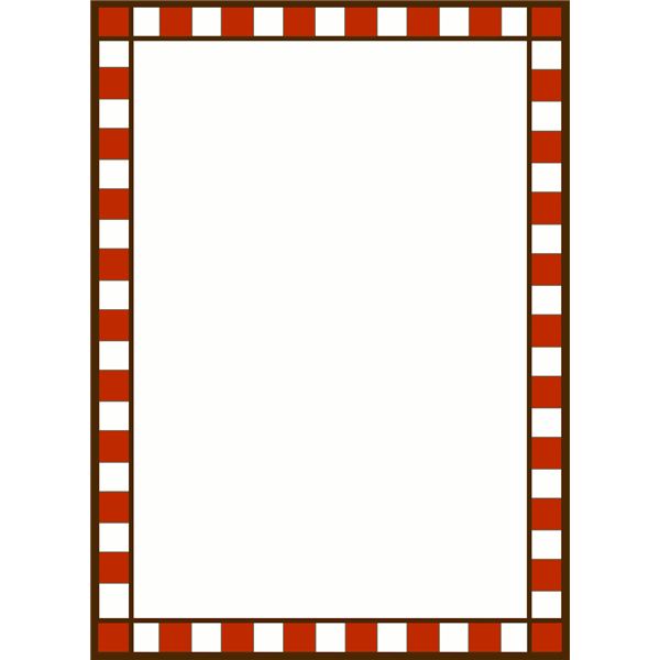 Red Check Borders Clipart