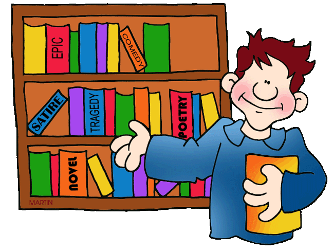 Books & Bookshelves - Clipart for Kids & Teachers