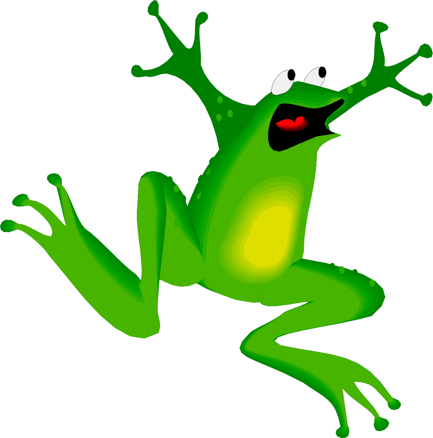 Cartoon Frogs On Lily Pads - ClipArt Best