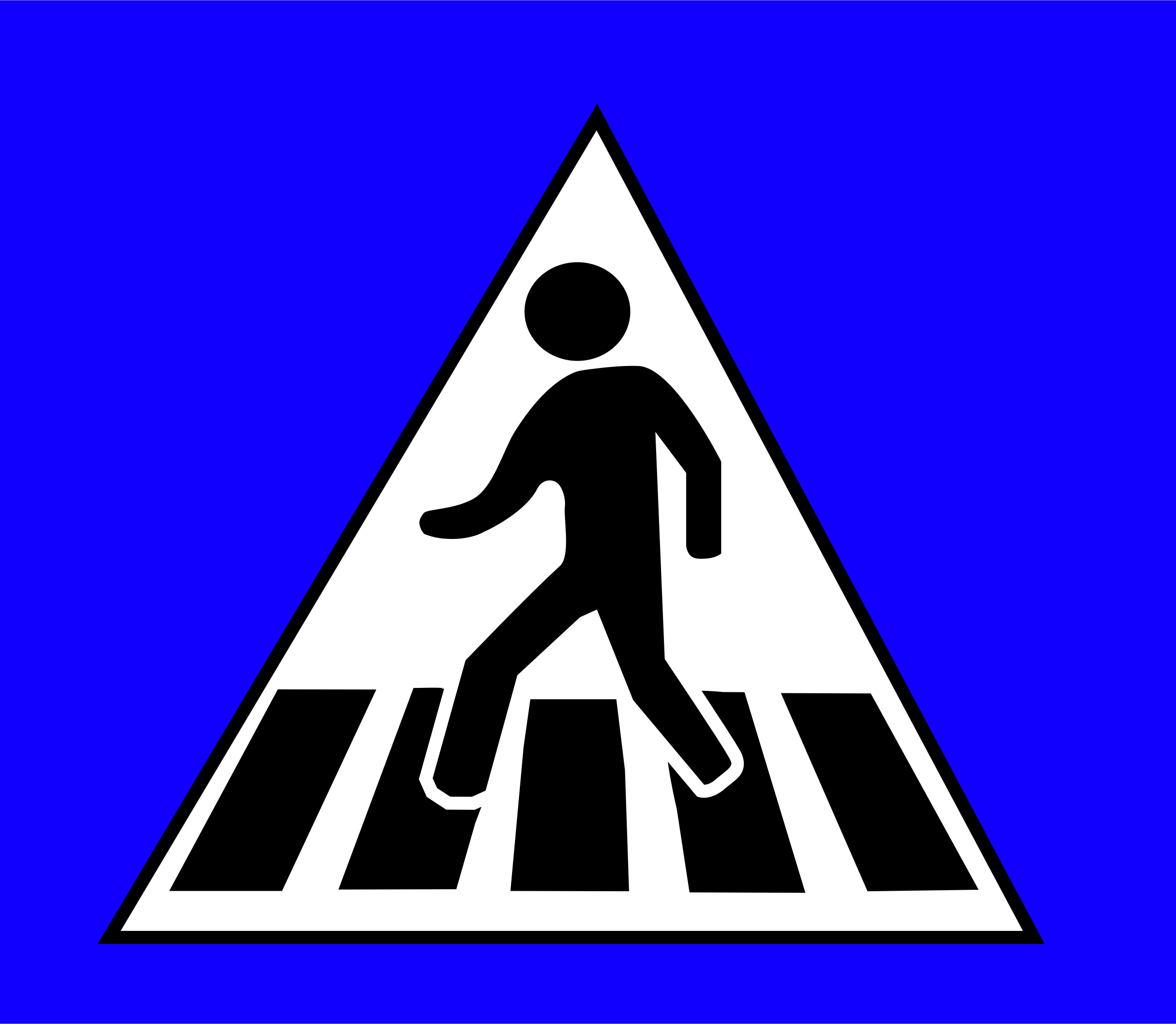 Clipart - Crossing Traffic Sign