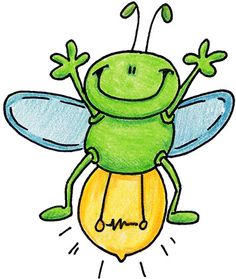 cute lightning bug clipart