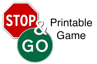 Mommy Taught Preschool: Free Stop and Go Game Printable