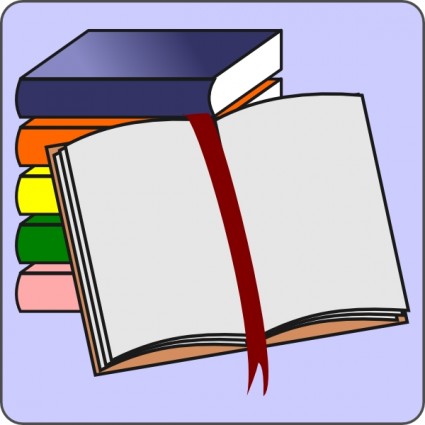 Picture of an open book clip art