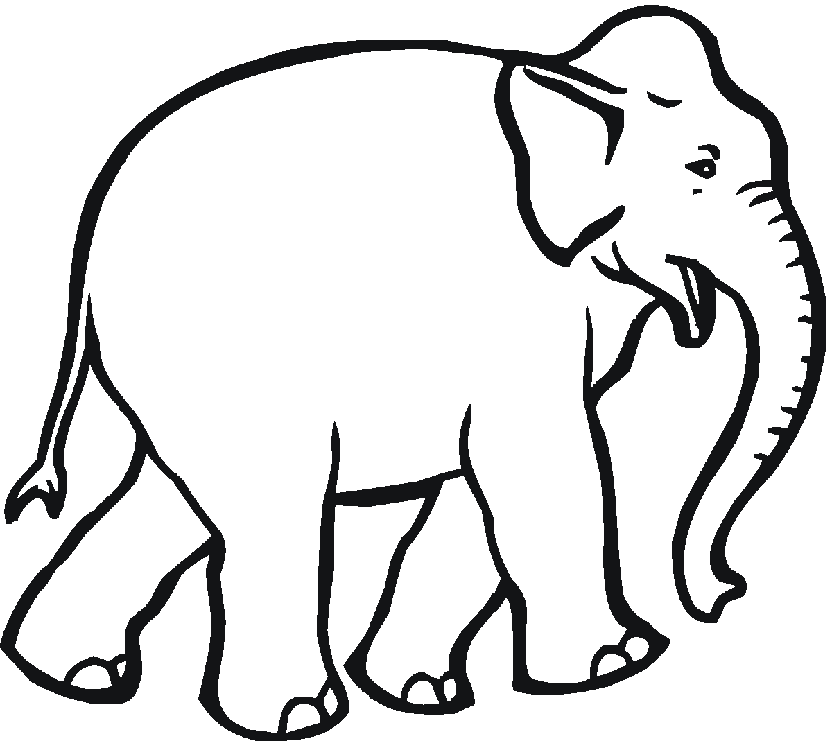 Elephant Coloring Pages - Dr. Odd