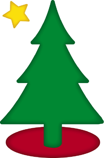 Simple christmas tree clipart