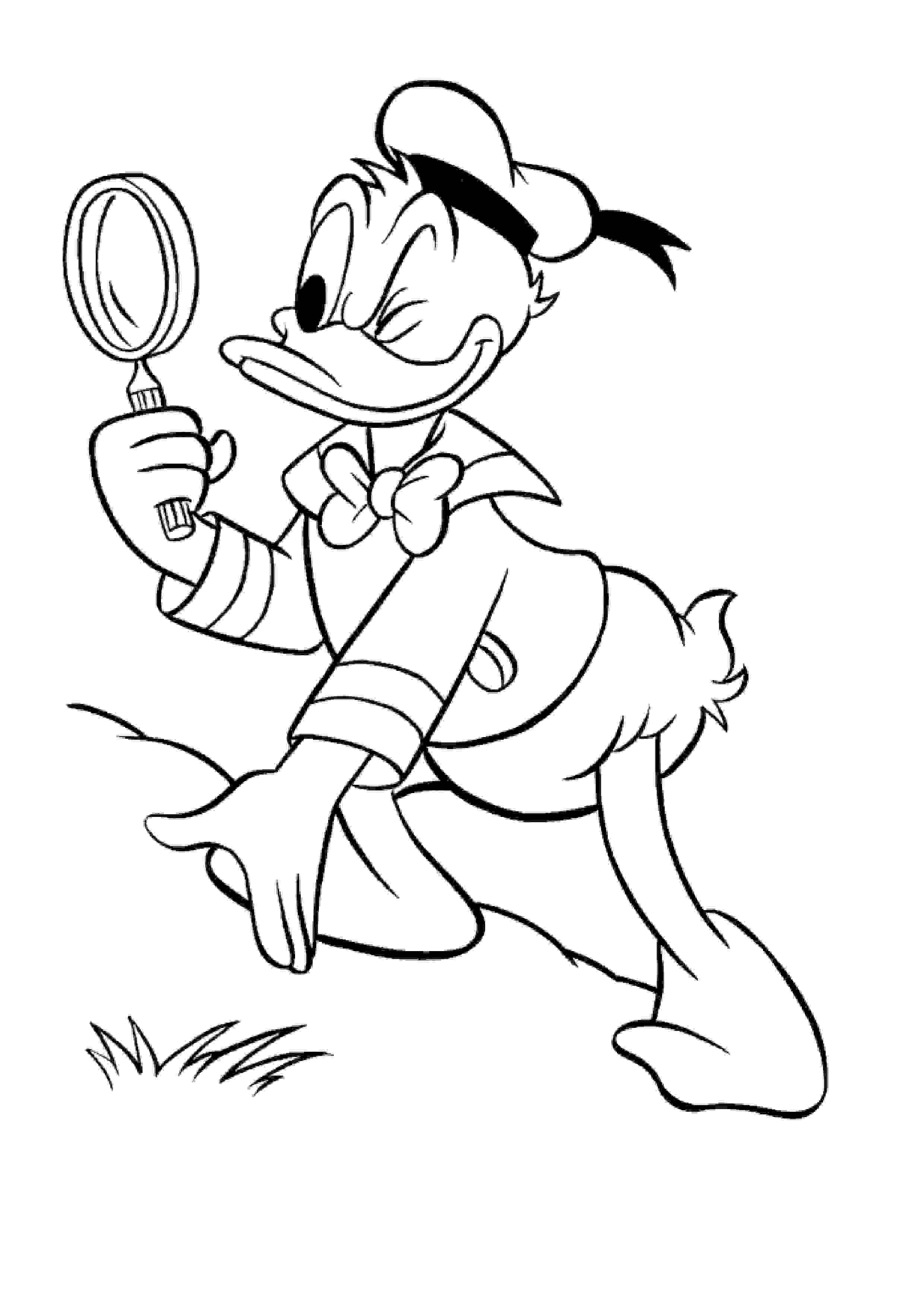 Detective Donald Duck Coloring Pages - Disney Coloring Pages ...