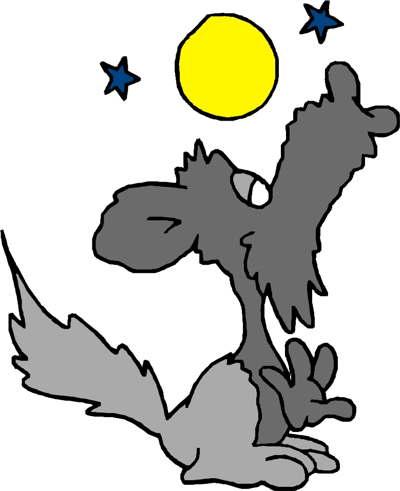 free cartoon wolf clipart - photo #30