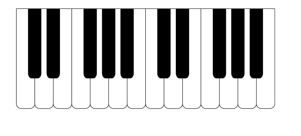 Piano keyboard clip art - ClipartFox