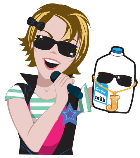 Clip Art - The Rock & Roll Nutrition Show Jump with Jill