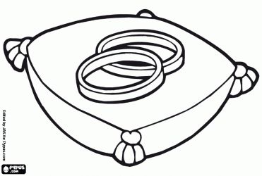 Coloring Pages Of Wedding Rings | Coloring Pages