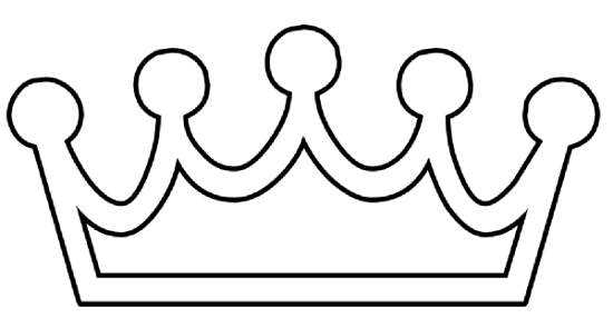 Black And White Crown Clipart