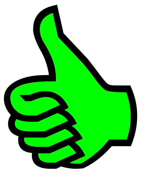 Free clipart thumbs up sign