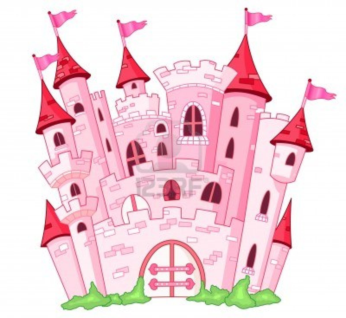 Pink castle clipart - ClipartFox