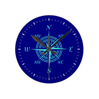 Compass Rose Wall Clocks | Zazzle