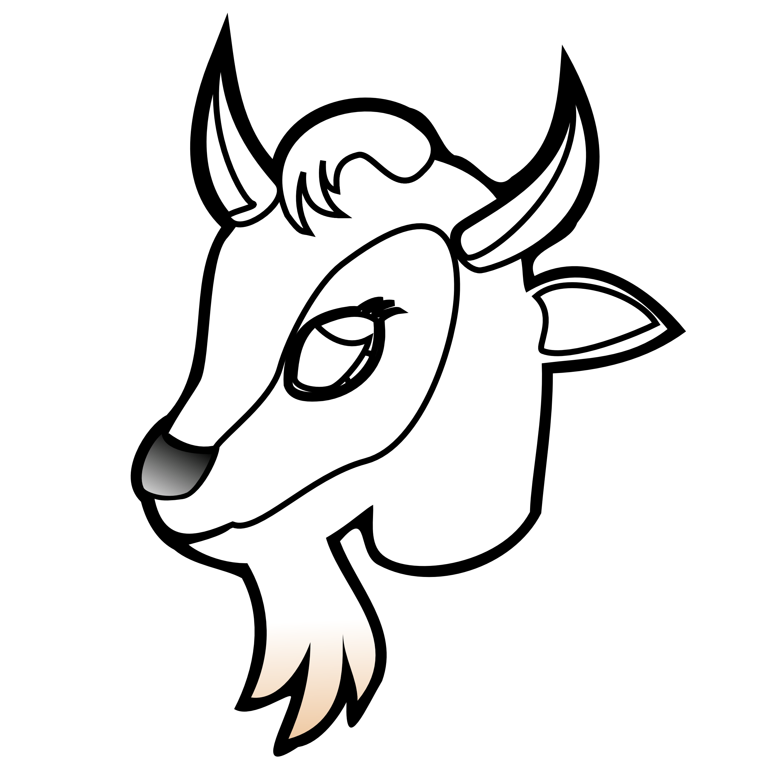 Goat Clipart Black And White - Free Clipart Images