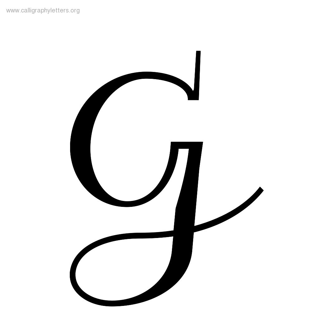 Galberik Contextual A-Z Calligraphy Lettering Styles To Print ...