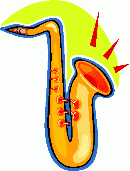 High school band clip art saxophone clipart