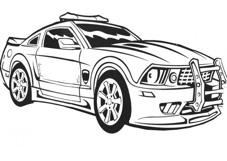 Police Car Coloring Pages For Kids - Ccoloringsheets.com
