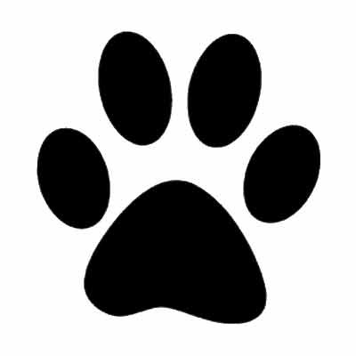 Best Photos of Dog Paw Template - Dog Paw Print Stencil, Paw Print ...