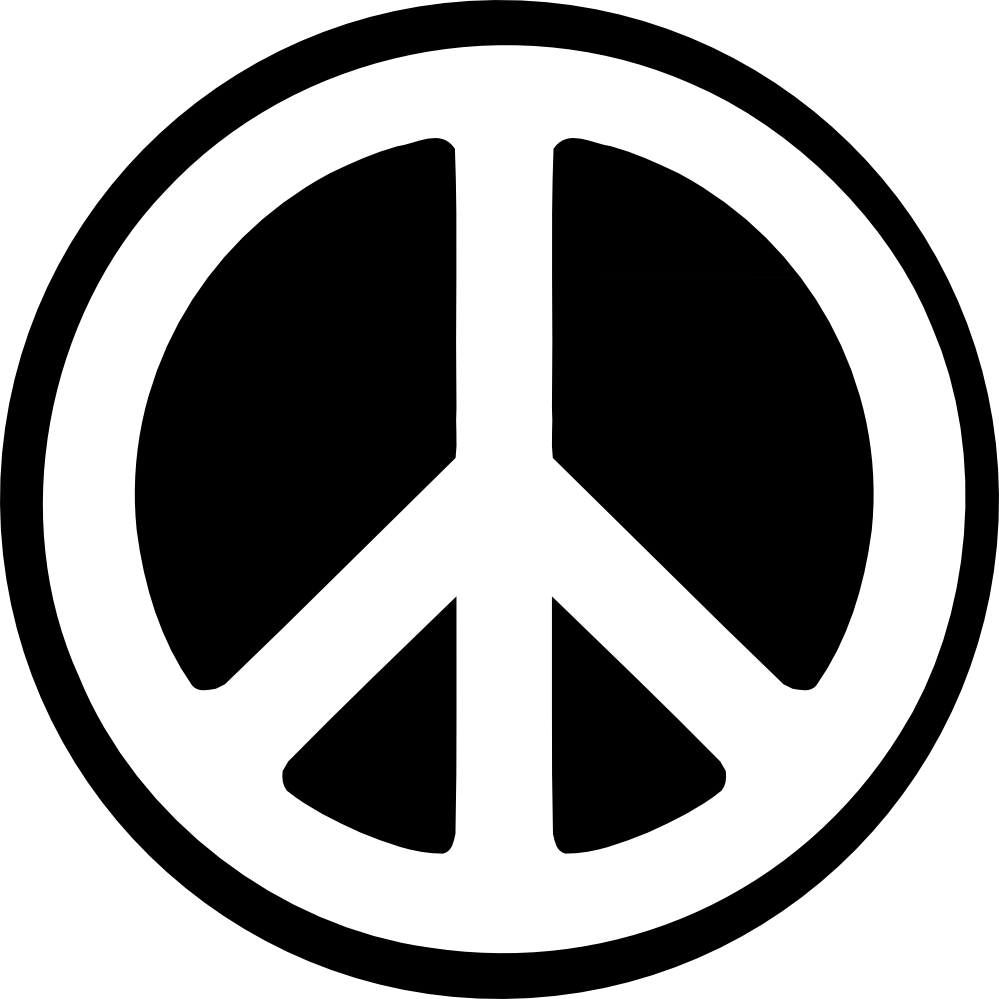 Clip Art: black white peace sign fav wall paper ...