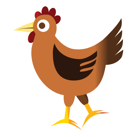 Free Simple Chicken Clip Art
