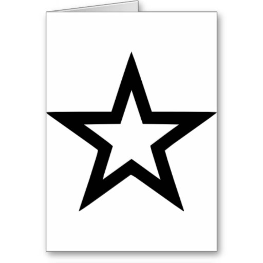 Star outline button from Zazzle.