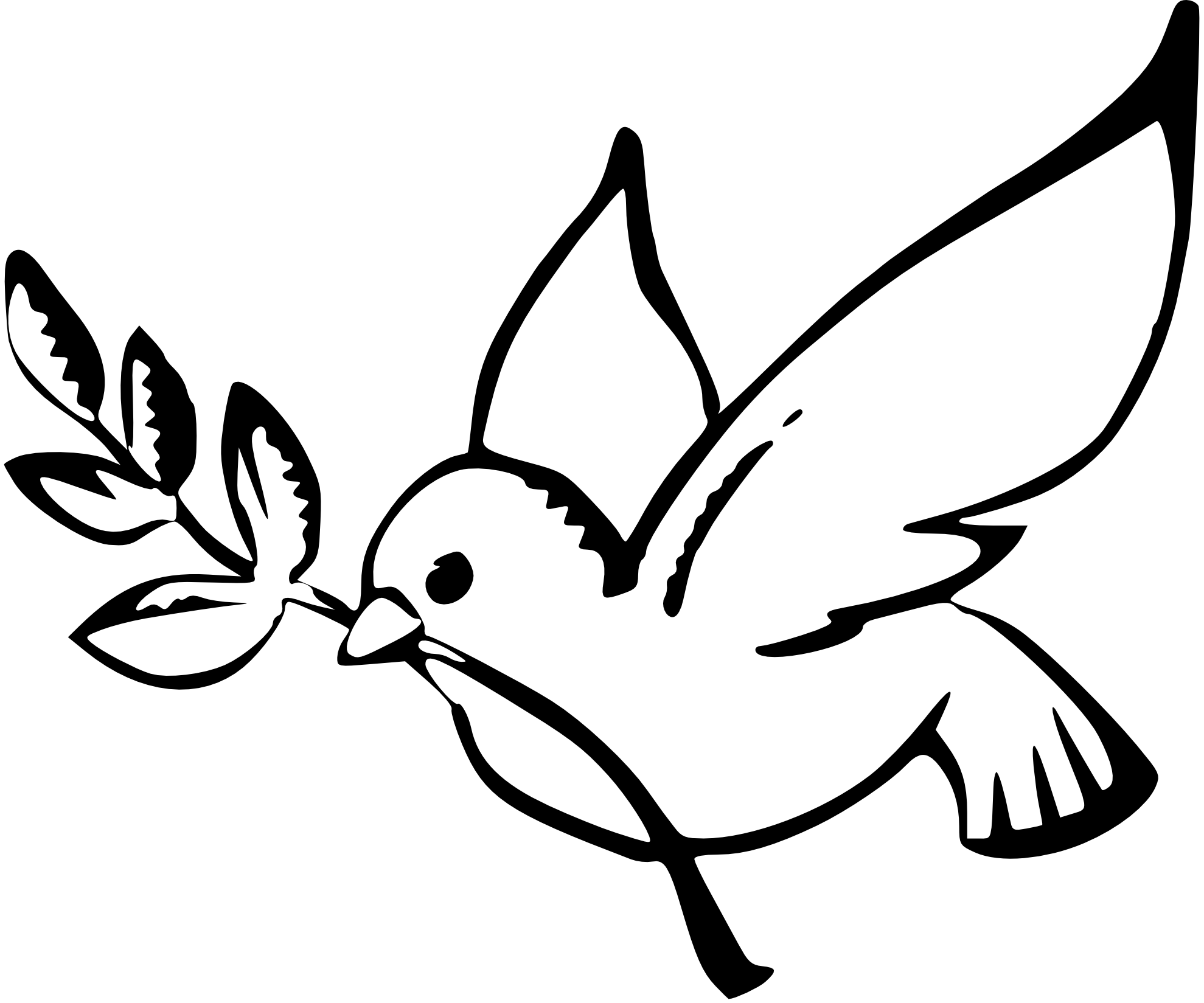 Doves Outline ClipArt Best