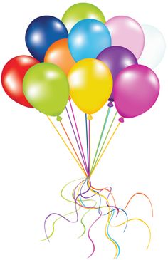 Balloons Bunch Transparent Picture | Birthday parties