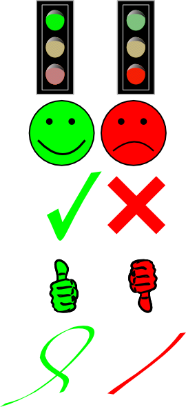Right Or Wrong Image Collection Clip Art - vector ...