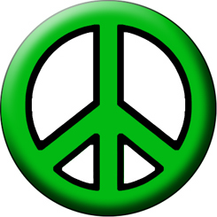 Green Peace Sign | TieDyes.