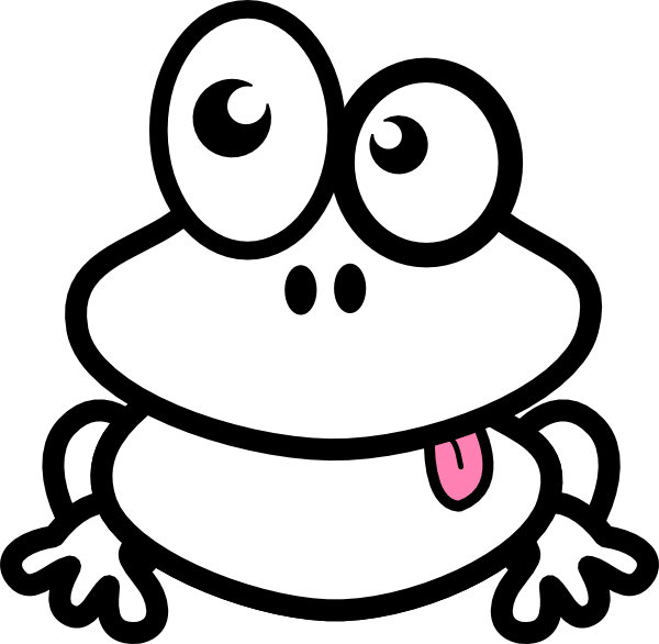 Funny Frog clip art - vector clip art online, royalty free ...