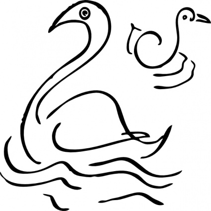 Download Swan clip art Vector Free