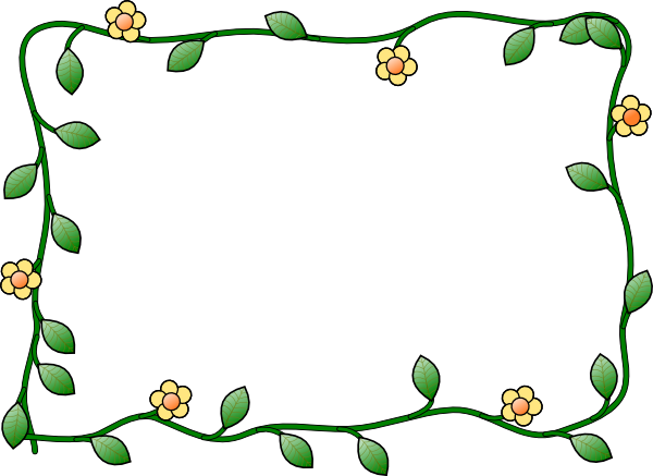 Flower Frame Clip Art - vector clip art online ...