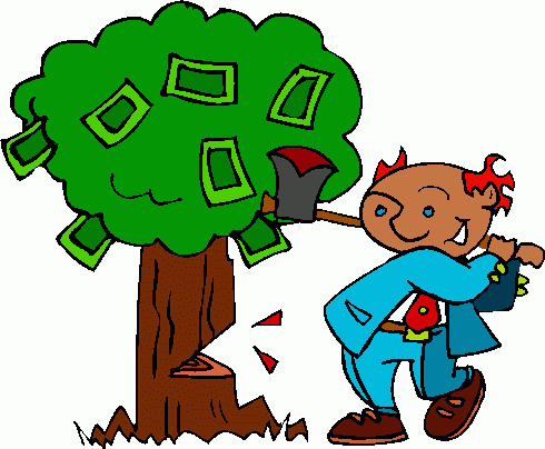 chopping_money_tree clipart - chopping_money_tree clip art