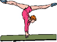 Gymnastics Clipart Galore - Balance Beam Clipart Images