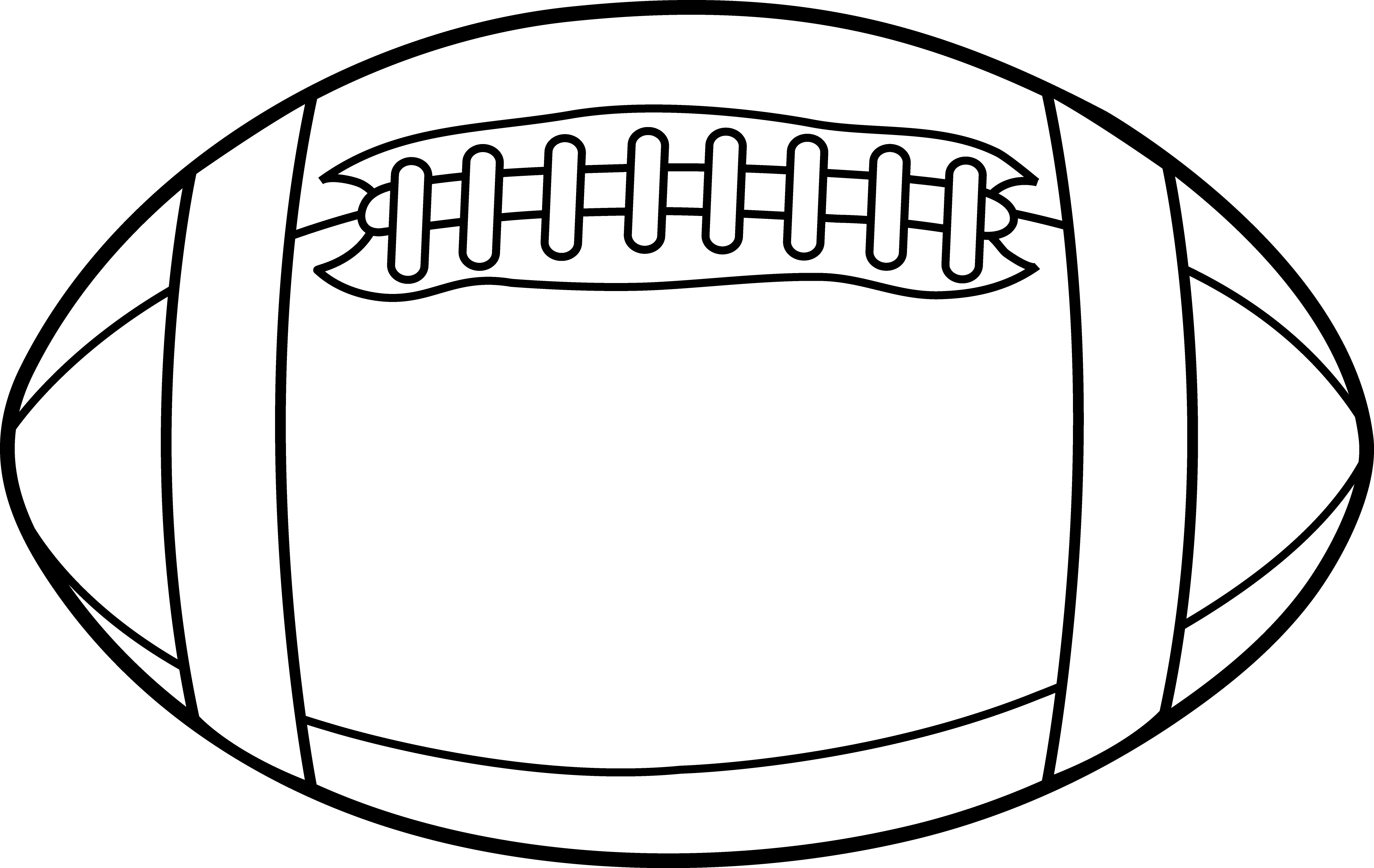 Rugby Ball Outline - ClipArt Best