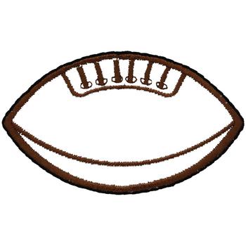 Football Embroidery Design: Rugby Ball Outline from Dakota ...