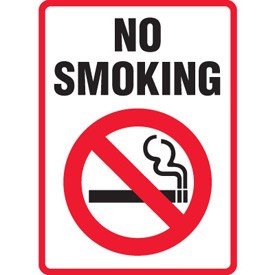 California / Colorado No Smoking Sign - 79711