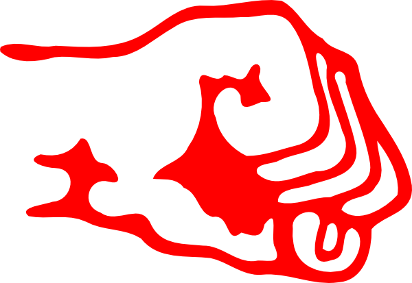 Red Fist Logo Clip Art - vector clip art online ...